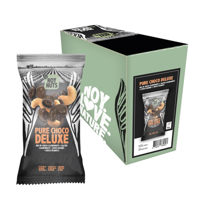 Cashewnoten NoyNuts pure choco deluxe mix zak 45 gram