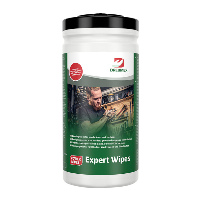 Reinigingsdoek Dreumex Expert Wipes bus 90 stuks wit