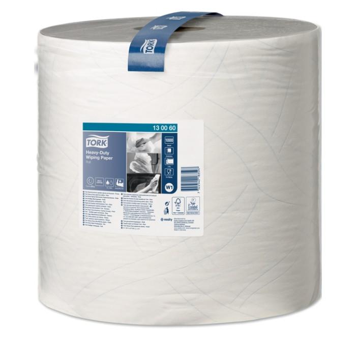 Poetspapier Tork W1 Heavy-Duty Premium 2-laags 1000 vel wit 130060