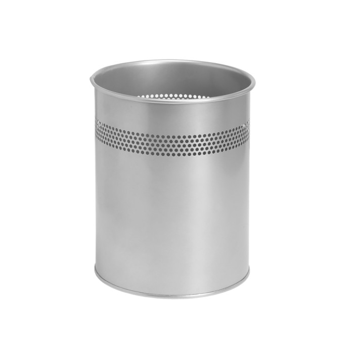 Papierbak BRASQ 15 liter zilver