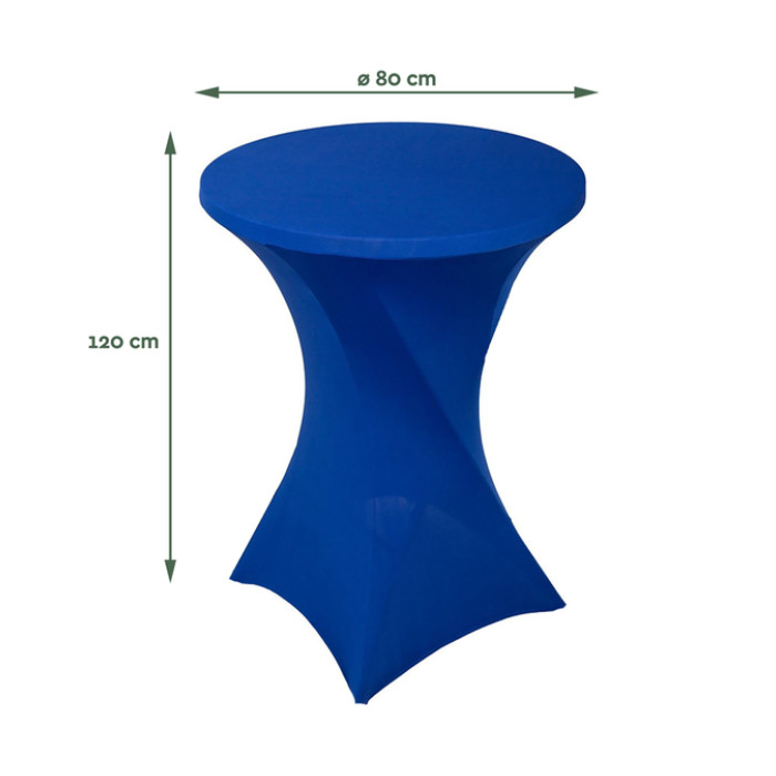 Tafelrok BRASQ voor statafel 80cm blauw