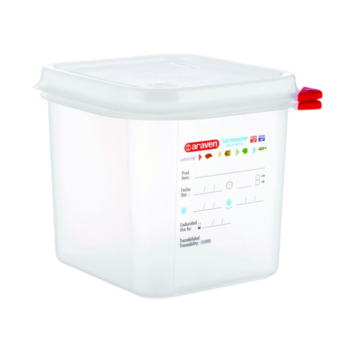 Voedseldoos Araven GN 1/6 met deksel 2600 ml 4 stuks