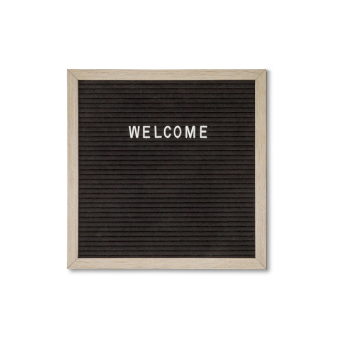 Letterbord IEZZY 30x30cm naturel hout