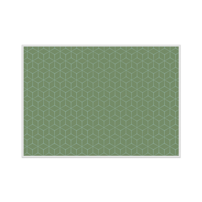 Placemat IEZZY hexagon groen 6 stuks
