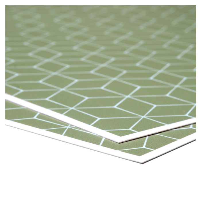Placemat IEZZY hexagon groen 6 stuks