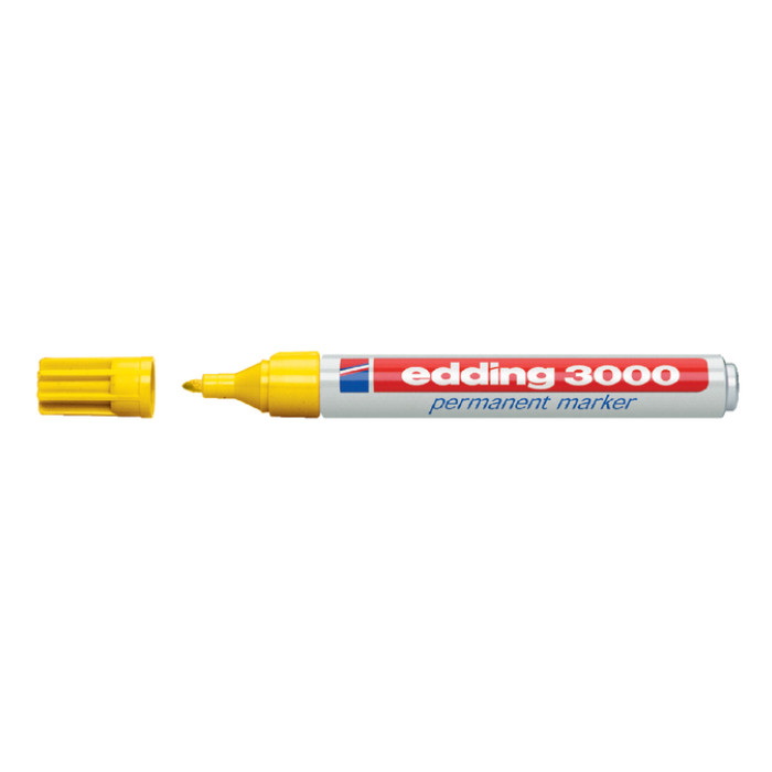 Viltstift edding 3000 rond 1.5-3mm geel