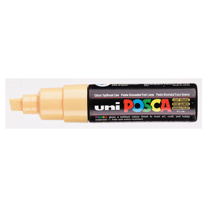 Paintmarker Uni POSCA PC8K breed schuin zalmroze