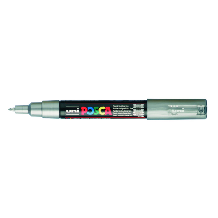 Paintmarker Uni POSCA PC1MC extra fijn zilver
