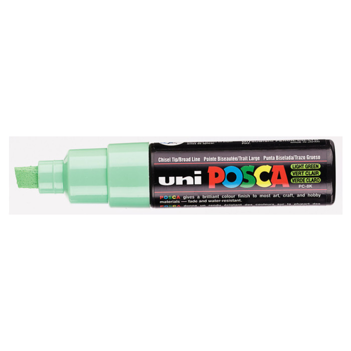 Paintmarker Uni POSCA PC8K breed schuin lichtgroen