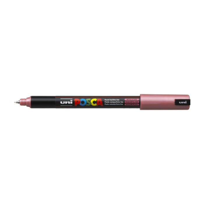 Paintmarker Uni POSCA PC1MR extra fijn metallic rood