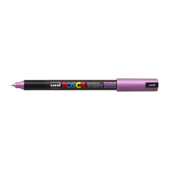 Paintmarker Uni POSCA PC1MR extra fijn metallic roze