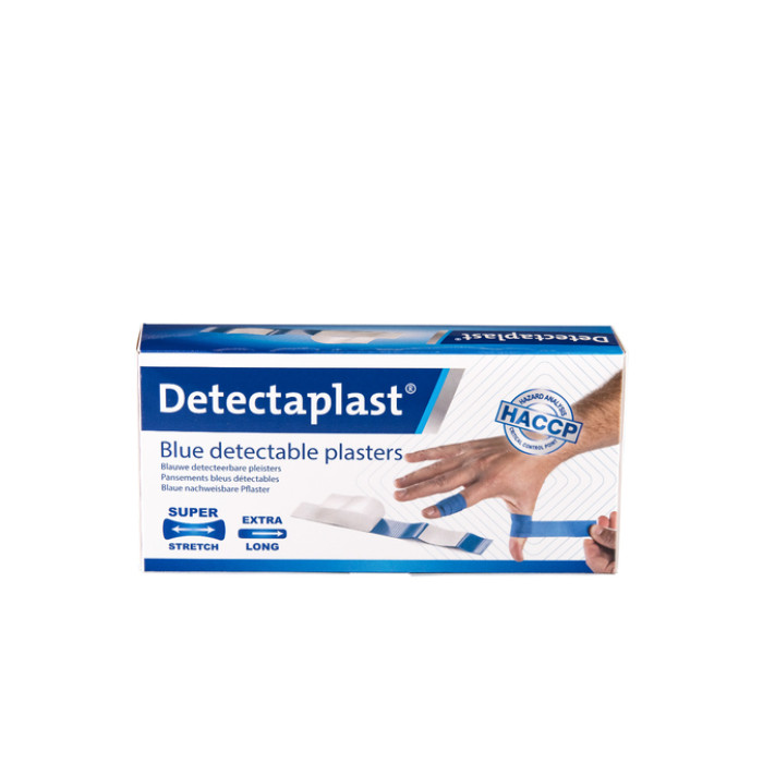 Elastische blauwe textielpleister Detectaplast 180x20mm 100 stuks