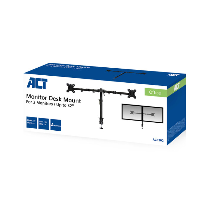 Monitorarm ACT 2 schermen