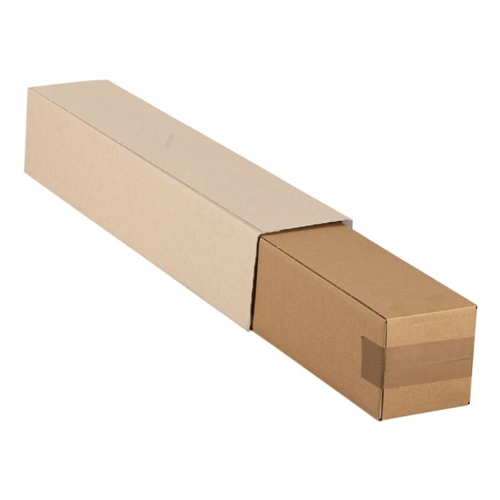 Vierkante koker IEZZY 750x120x120mm bruin bodem