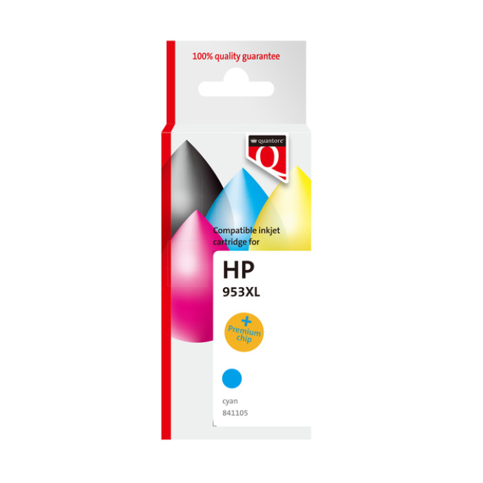 Inktcartridge Quantore alternatief tbv HP F6U16AE 953XL blauw
