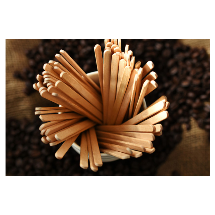 Roerstaafjes Biaretto hout 11cm 2000 stuks