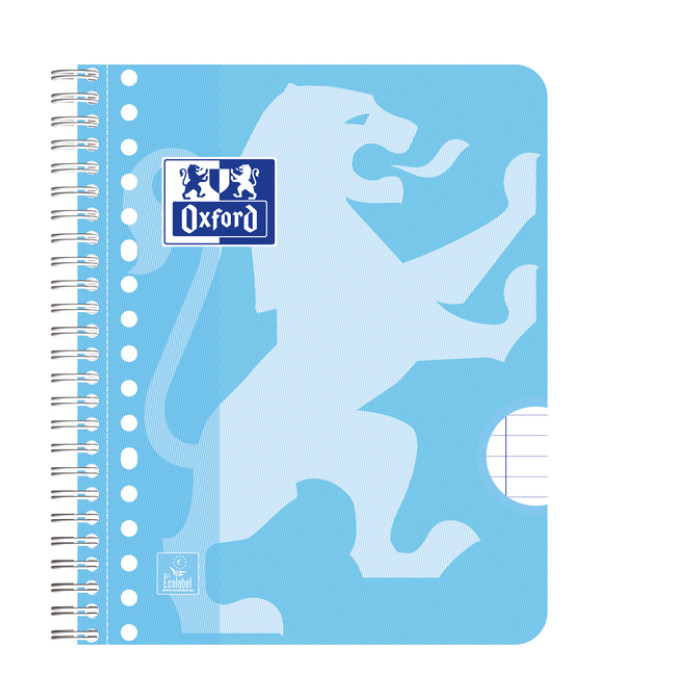 Collegeblok Oxford School A5+ lijn 17-gaats 160 pagina's 80gr pastel assorti 3 stuks