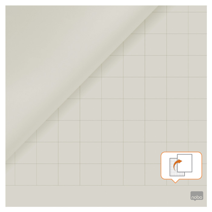 Flipoverpapier Nobo standaard 65x95cm dubbelzijdig rol 50vel