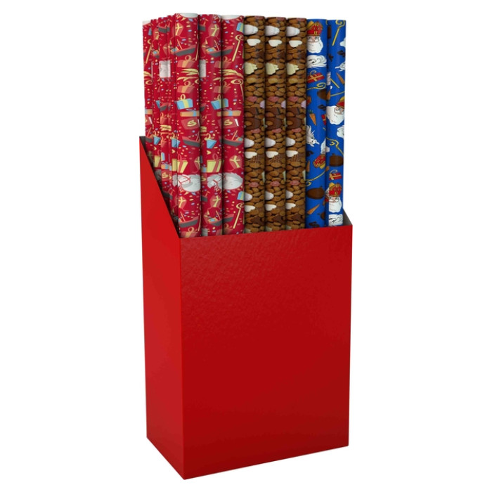 Inpakpapier sint 300x100cm assorti