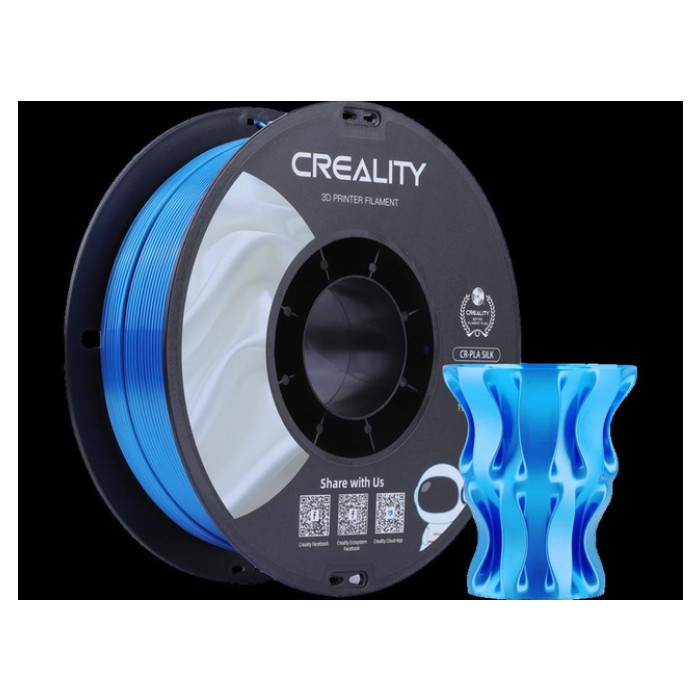 3D Filament Creality PLA 1.75mm Silk blauw 1kg