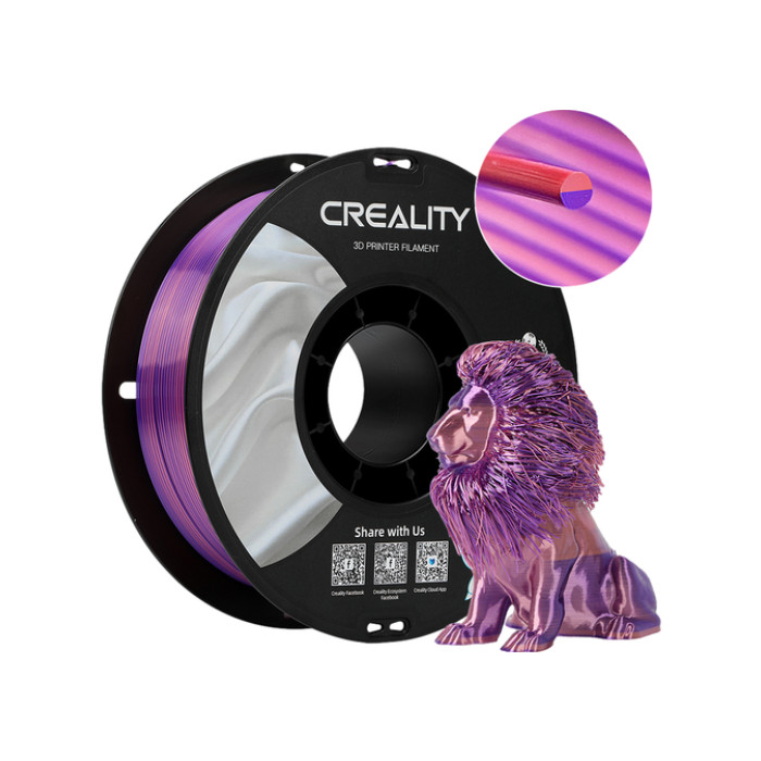 3D Filament Creality PLA 1.75mm Silk roze paars 1kg