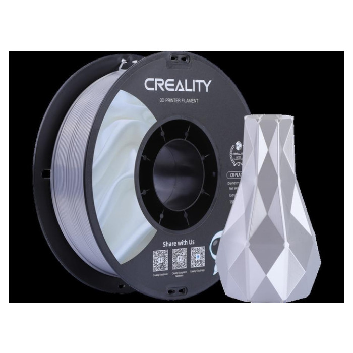 3D Filament Creality PLA 1.75mm Silk zilver 1kg