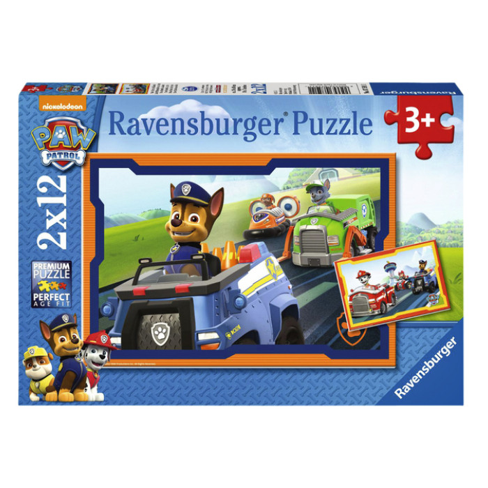 Puzzel Ravensburger Paw Patrol in actie 2 x12 stukjes