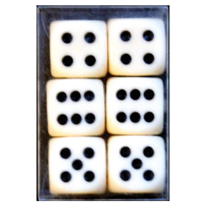 Dobbelstenen Verhaak 6 stuks