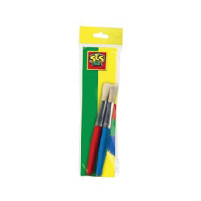 Kwast Creative houten steel set à 2 stuks