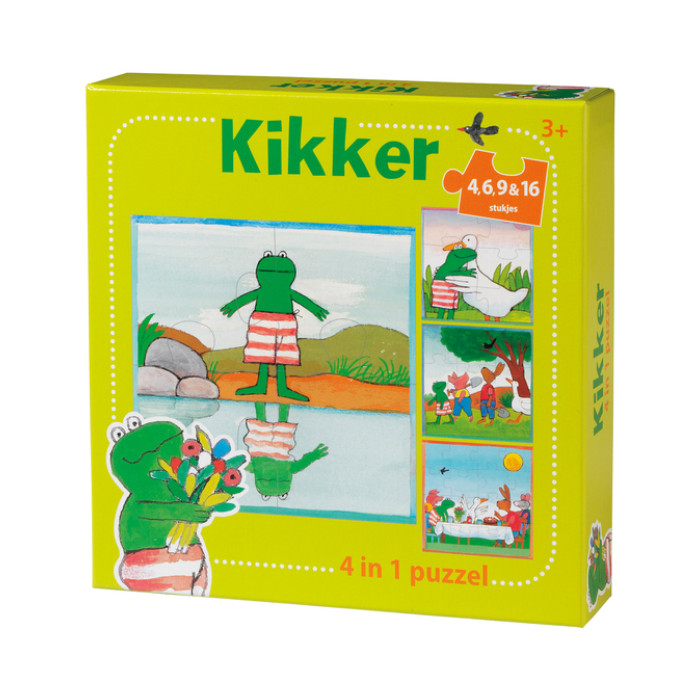 Puzzel De Wereld van Kikker 4 in 1