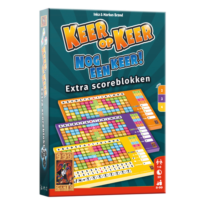Scoreblok Keer op Keer level 2,3 en 4