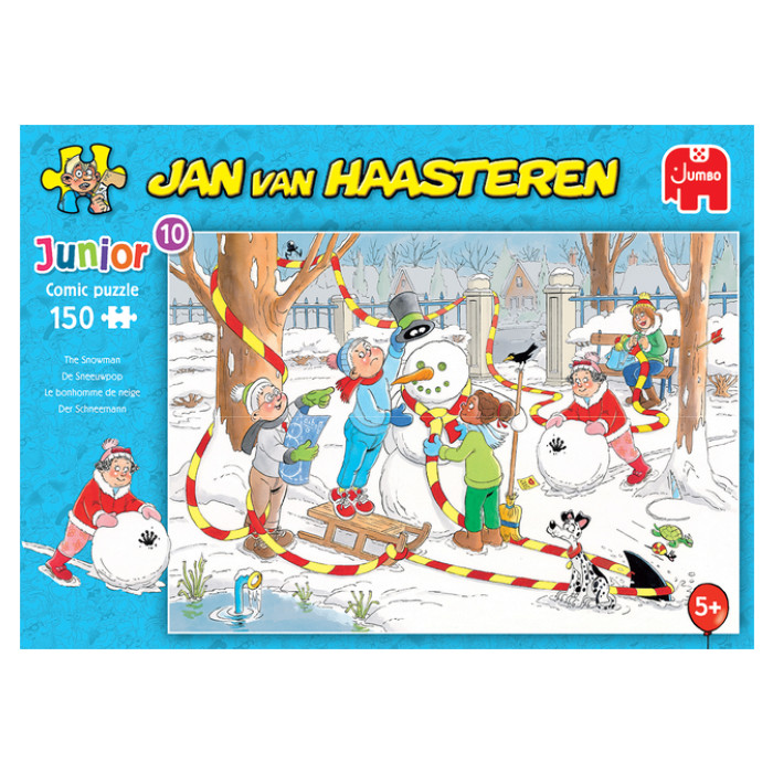 Puzzel Jan van Haasteren Junior 10 De sneeuwpop 150 stukjes