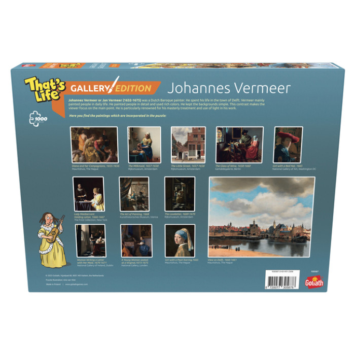 Puzzel That's Life Gallery Edition: Johannes Vermeer 1000 stukjes