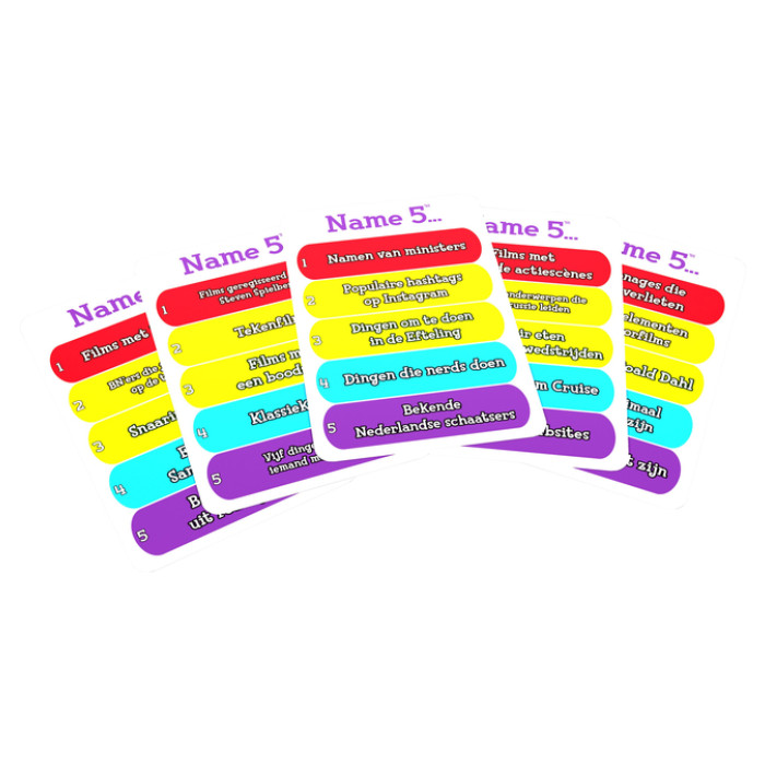 Kaartspel name 5 pocket editie