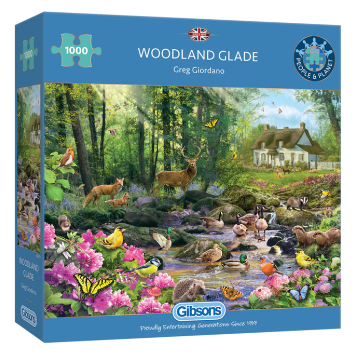 Puzzel Gibsons Woodland Glade 1000 stukjes