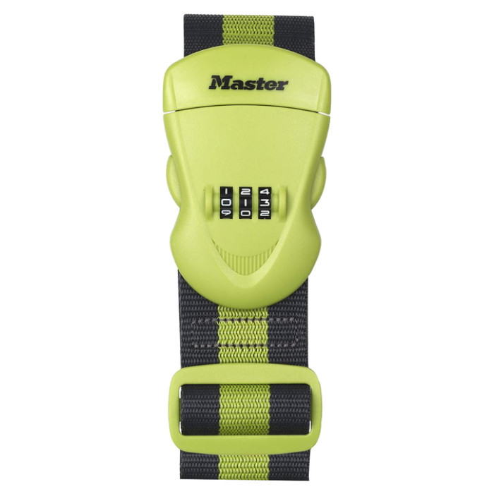 Kofferriem Master Lock cijferslot groen/zwart