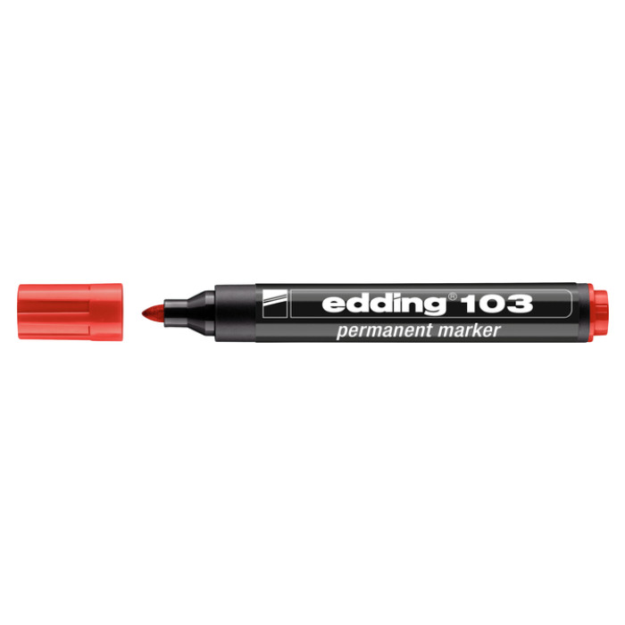 Viltstift edding 103 rond medium rood