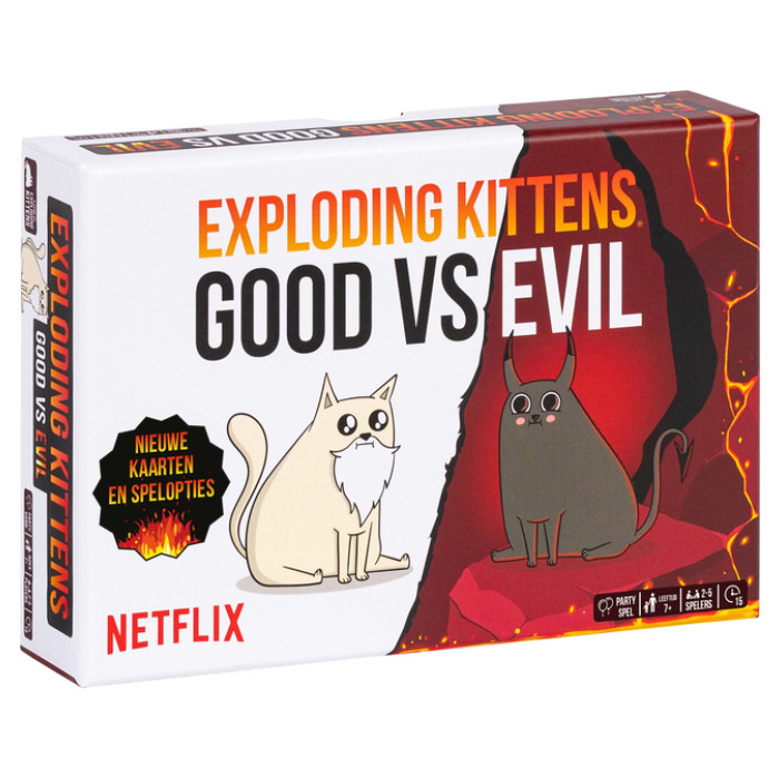 Kaartspel Exploding Kittens good vs evil