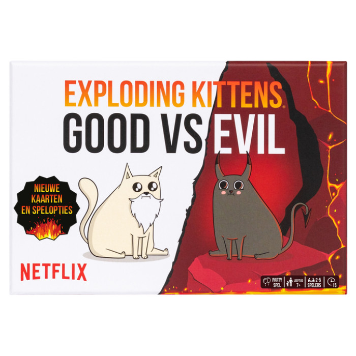 Kaartspel Exploding Kittens good vs evil