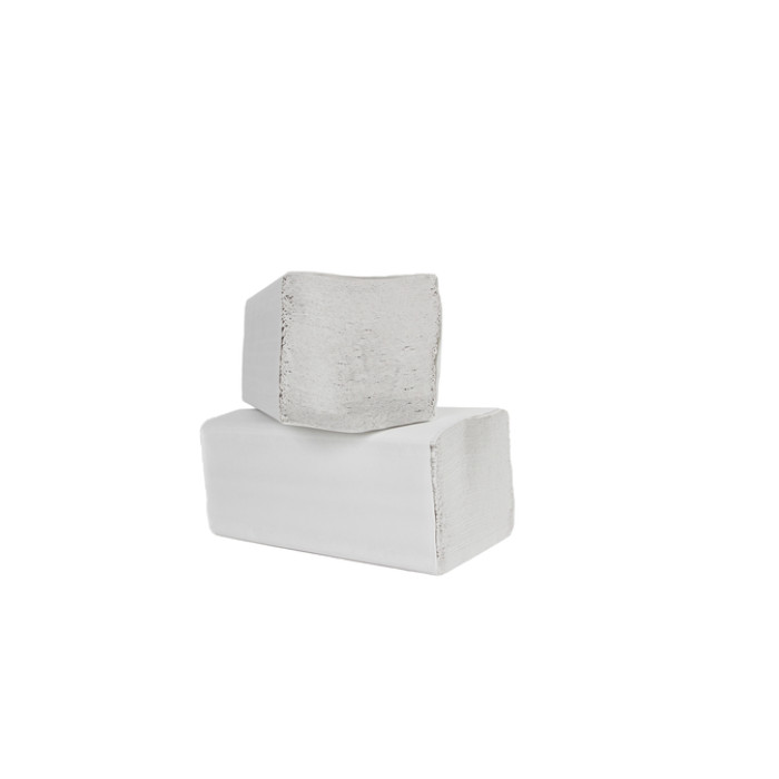 Handdoek Cleaninq Z-vouw 2-laags 225x220mm 20x200 wit