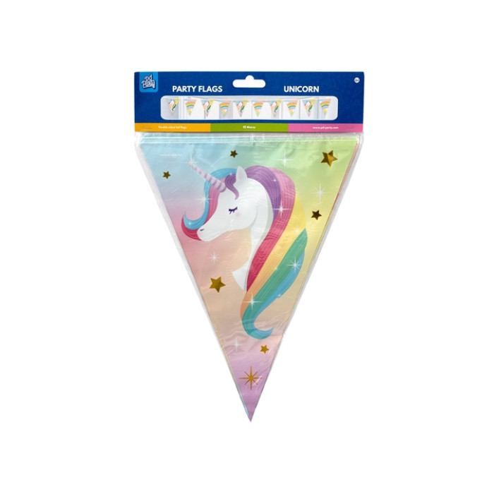 Vlaggenlijn Unicorn folie 10 meter