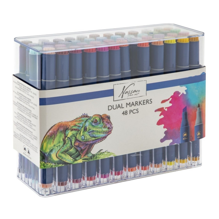 Alcoholmarkers Nassau Arts duopunt set à 48 kleuren