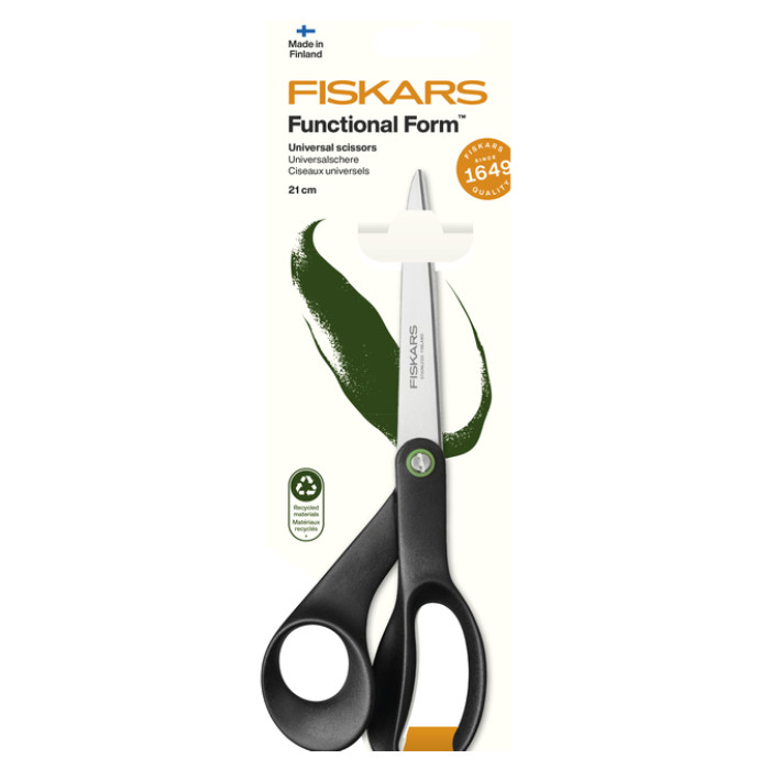 Schaar Fiskars Functional Form universeel 21cm zwart