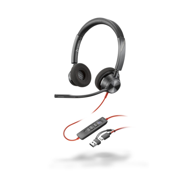 Headset HP POLY Blackwire 3320 Stereo USB-C