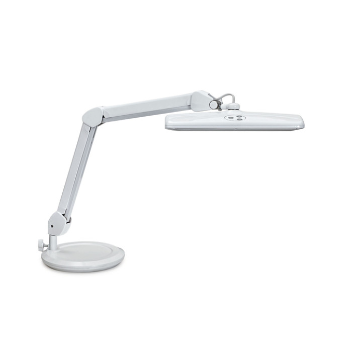 Werkpleklamp MAUL Intro LED dimbaar op voet wit