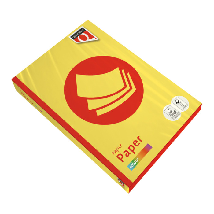 Kopieerpapier Quantore Colour A3 120gr zwavelgeel 250 vel