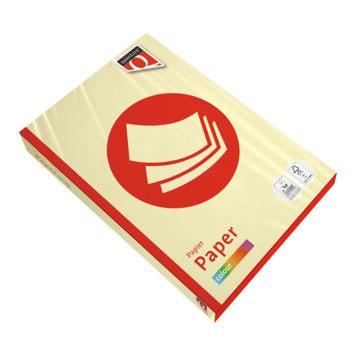 Kopieerpapier Quantore Colour A3 120gr kanariegeel 250 vel