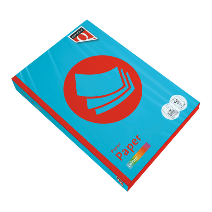 Kopieerpapier Quantore Colour A3 120gr azuurblauw 250 vel