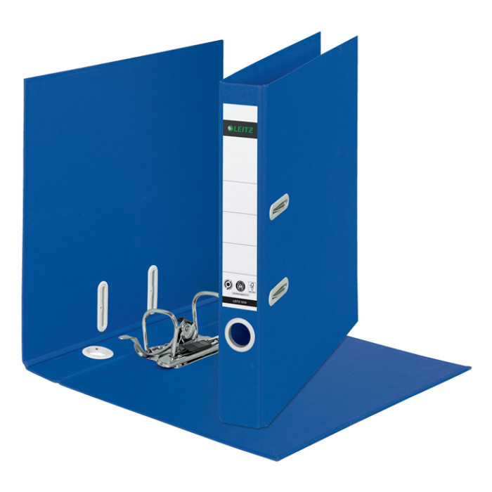 Ordner Leitz 180° Recycle 55 mm karton A4 blauw