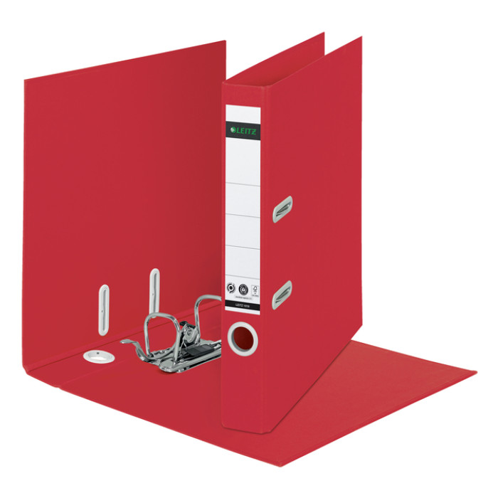 Ordner Leitz 180° Recycle 55 mm karton A4 rood